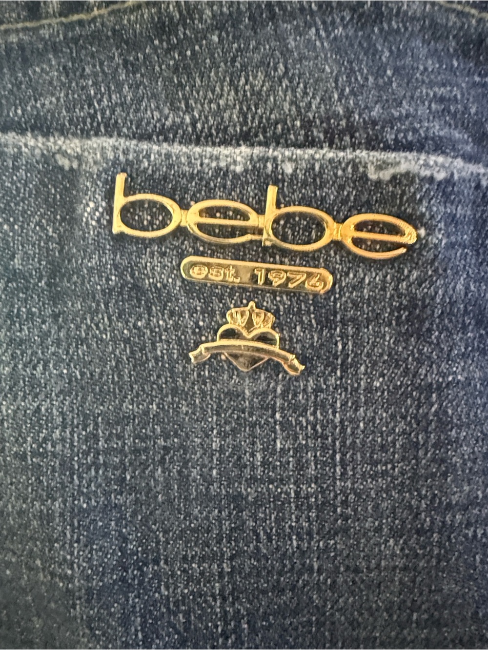 Vintage Y2K Bebe Premium Denim Low Rise Flare Jeans Size 25 Made in USA - Picture 5 of 14